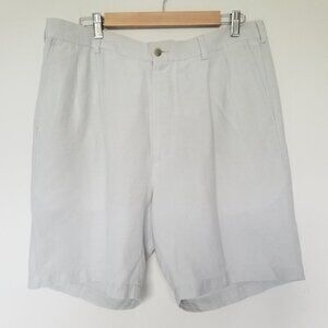 Men's Casual Chino Linen Blend Essential StapleClassic Shorts 36 Vacation Resort